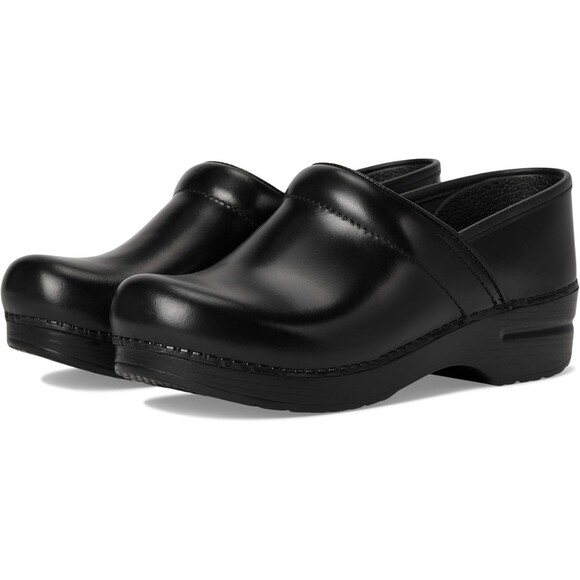 DANSKO Men Black Cabrio Leather Professional Slip-on Clogs EU 45 US 11.5-12 NIB - Picture 1 of 7